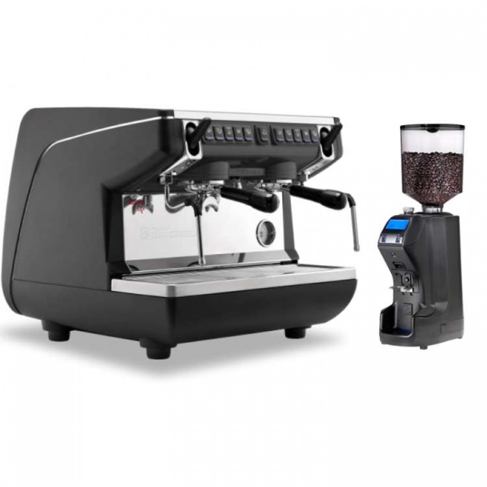 Combo Appia Life Compact Volumetric 2 Group coffee machine + MDXS On Demand Coffee Grinder