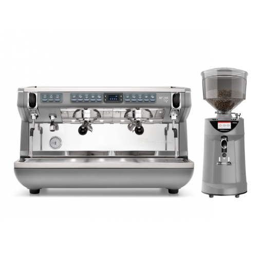 Combo Coffee Machine Appia Life Timer Vol 2Gr + Grinder Eureka Firenze 75