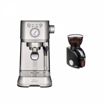 Combo Espresso Machine Barista Perfetta Plus + Solis Grinder Scala Zero Static