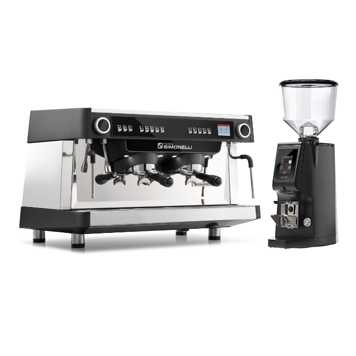 Combo Coffee machine Nuova Aurelia Vol XT 2Gr + Coffee grinder Atom Excellence 65