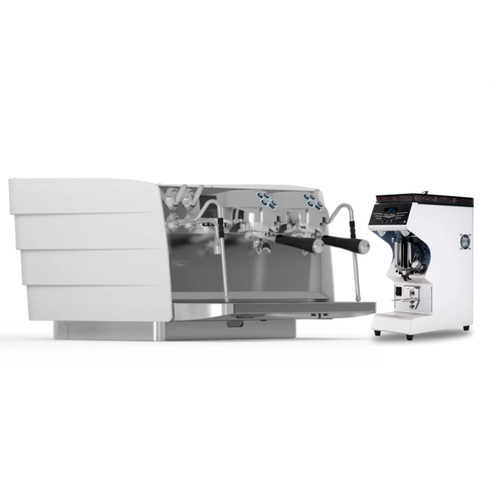 Combo Coffee Machine Eagle Tempo 2Gr + Coffee Grinder Mythos MyOne