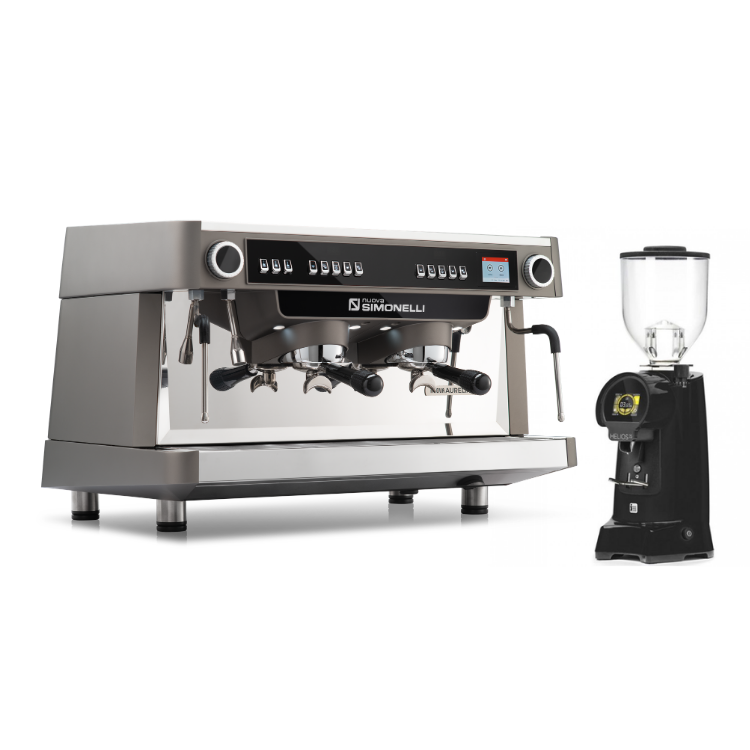 Combo Máy pha Nuova Simonelli Nuova Aurelia XT - Light + Máy xay Eureka Helios 75