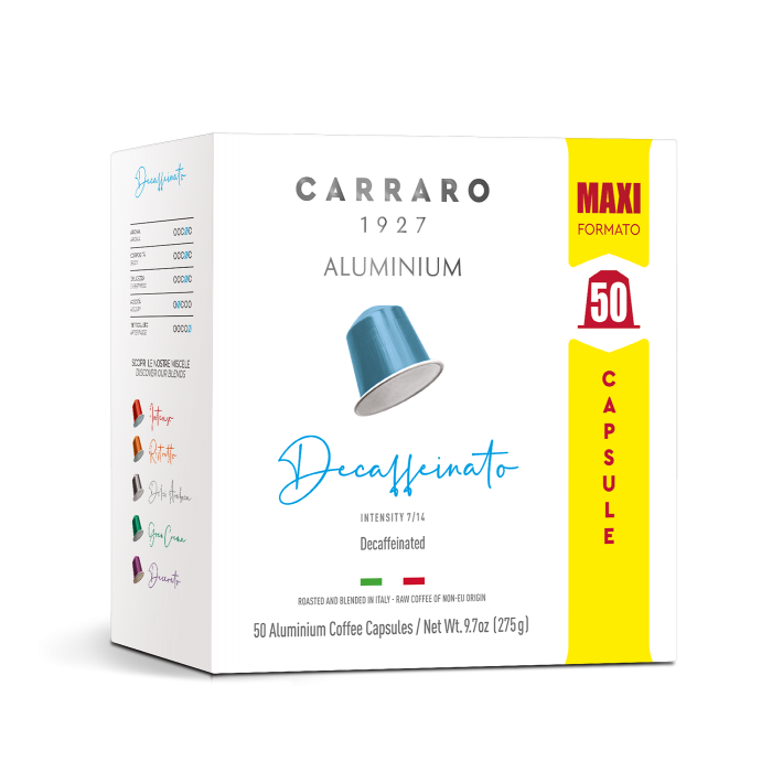 Coffee Capsule Nespresso - Carraro Decaffeinato - 50 capsules