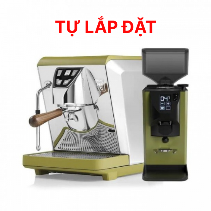 Combo máy pha cà phê Oscar Mood và máy xay cà phê Duo