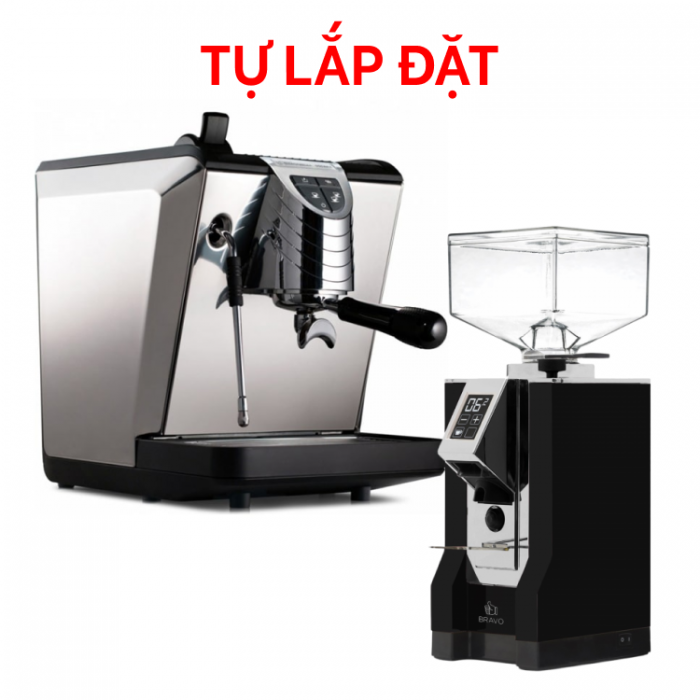 Combo Nuova Simonelli Oscar II and Máy xay Eureka Mignon Bravo 50