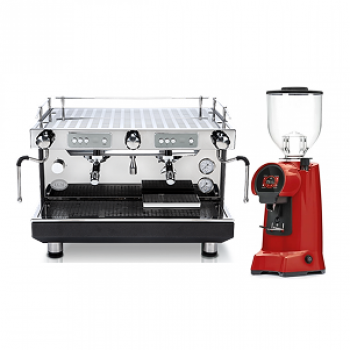 Combo Coffee Machine 2 Group ECM Compact + Coffee Grinder Eureka Helios 65