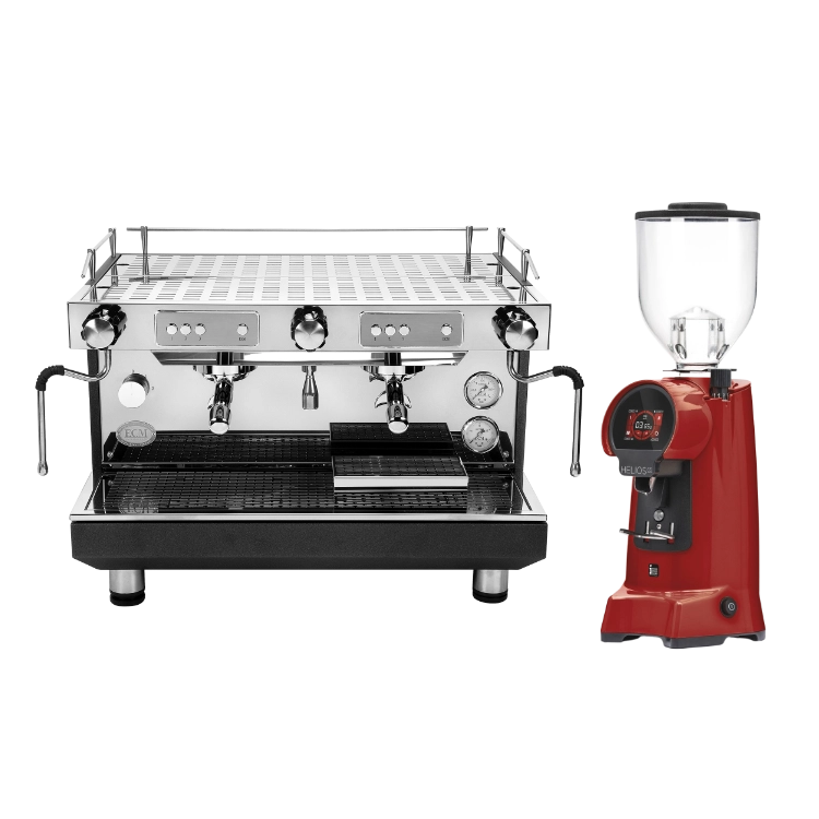 Máy pha cà phê 2 Group ECM Compact + Máy xay Eureka Helios 65