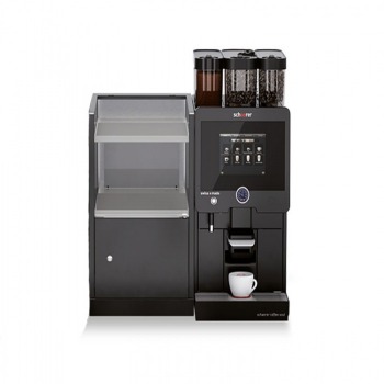 Máy pha cà phê tự động (phiên bản 2 máy xay, cup cool, 1 ngăn chứa bột, powersteam, bộ phận gia tốc pha, 3 pha) Schaerer Coffee Soul