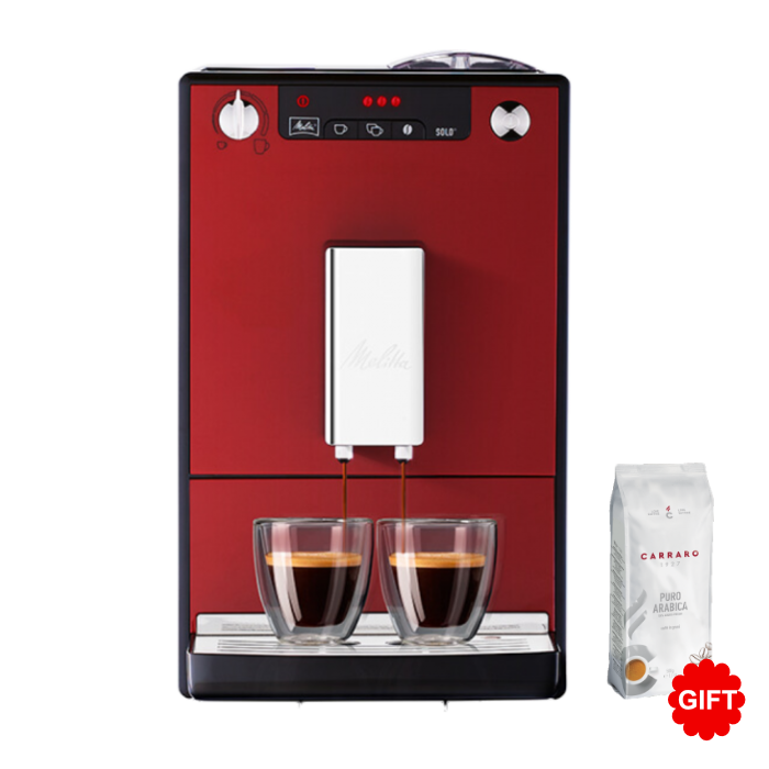 Máy pha cà phê tự động Melitta Caffeo Solo + Tặng 1 gói Cà phê hạt Carraro Gourmet Blend Puro Arabica 500g