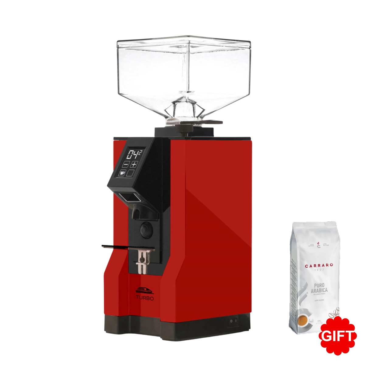 Máy xay cà phê Eureka Mignon Turbo 65 + Tặng 1 gói Cà phê hạt Carraro Gourmet Blend Puro Arabica 500g