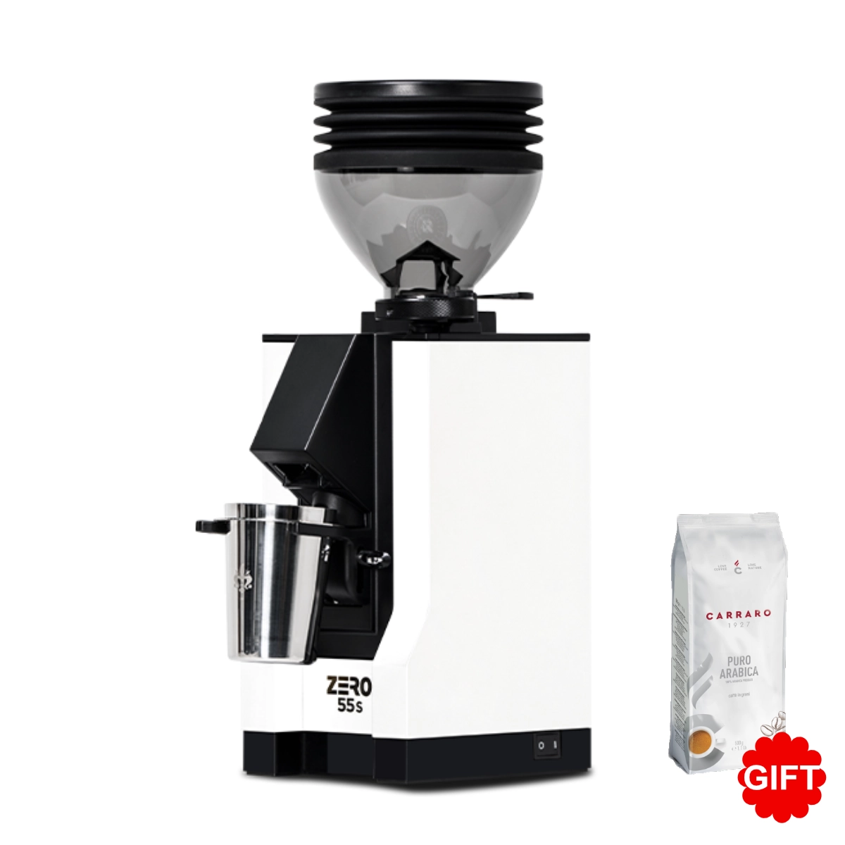 Máy xay cà phê Eureka Mignon Zero 55S + Tặng 1 gói Cà phê hạt Carraro Gourmet Blend Puro Arabica 500g