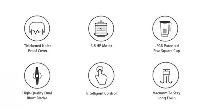 Máy xay sinh tố công nghiệp LEHEHE E8D -