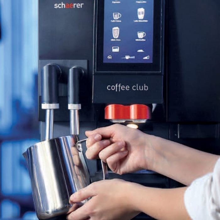 Coffee Club (Version fresh Milk system, 1 Grinder, Tank, fixed water) -