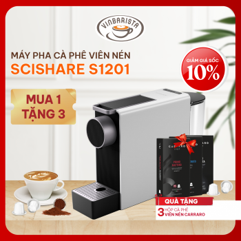 Scishare Capsules Machine S1201 - FREE 3 box capsule coffee