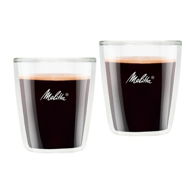 Set 2 ly thủy tinh 2 lớp Melitta - 80ml