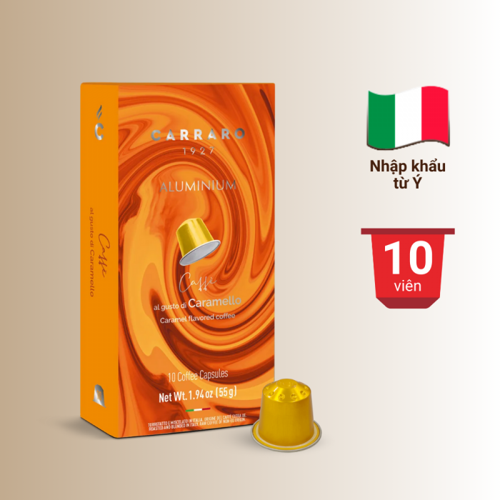 Coffee Capsule Nespresso - Carraro Caramel - 10 capsules