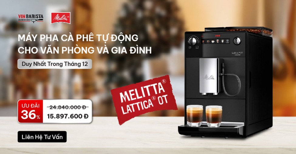 Máy pha cà phê văn phòng tự động Melitta Latticia OT